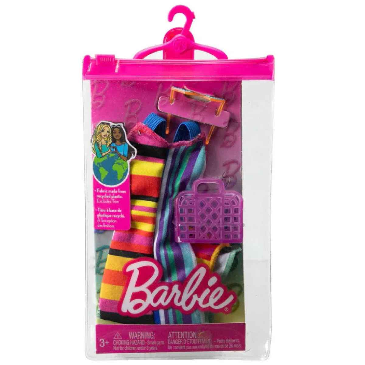Barbie Doll Fashion Pack - Striped Dress HJT22
