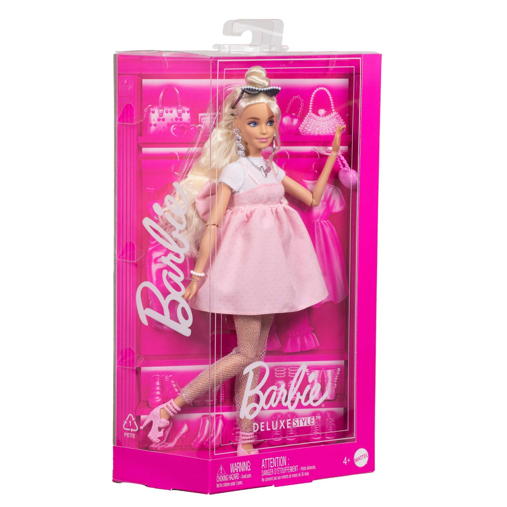 Barbie Deluxe Style Doll #3 in Pastel Pink Barbiecore Dress Packaging