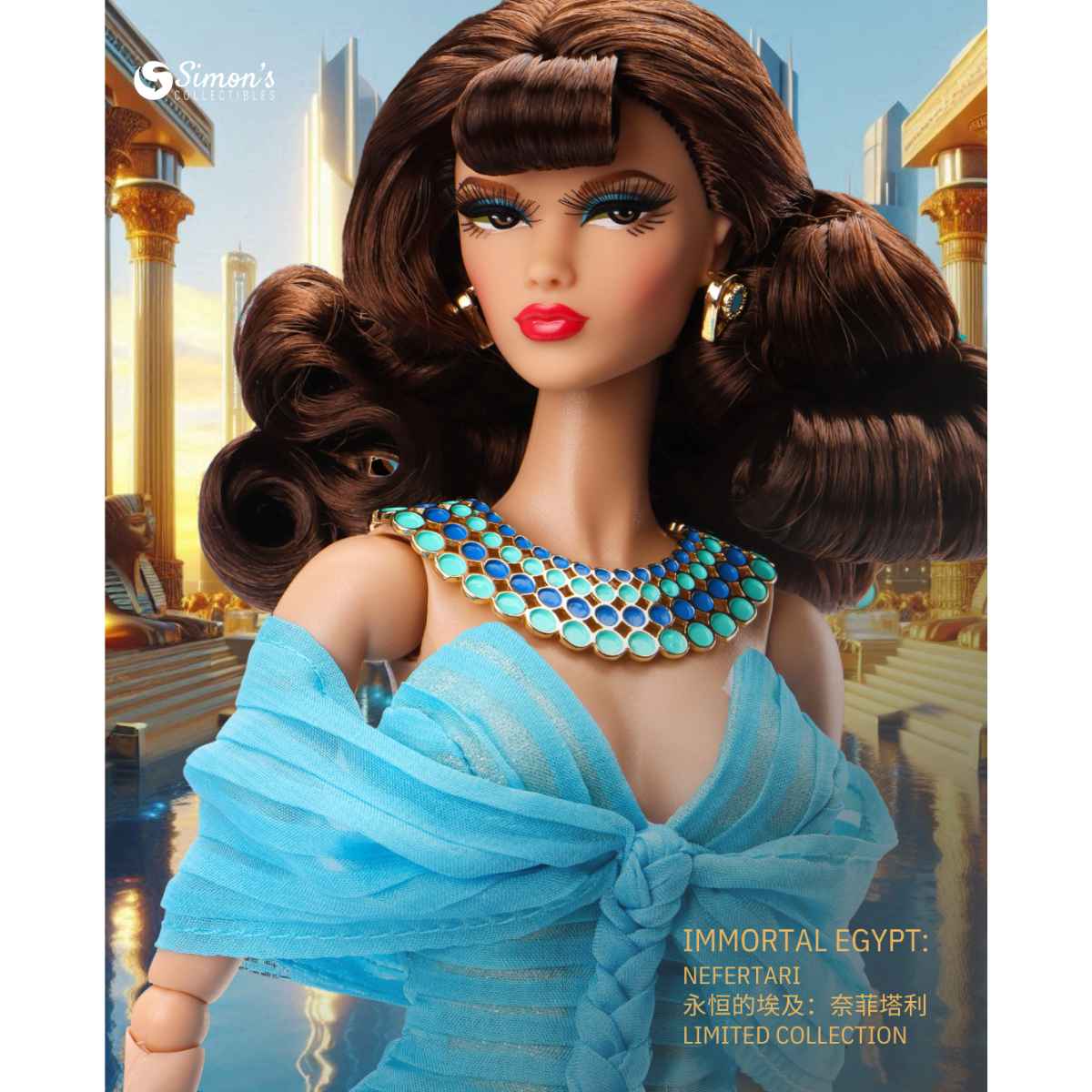 CLM2504 IMMORTAL EGYPT: NEFERTARI, 2025 JHDFASHIONDOLL Convention Exclusive