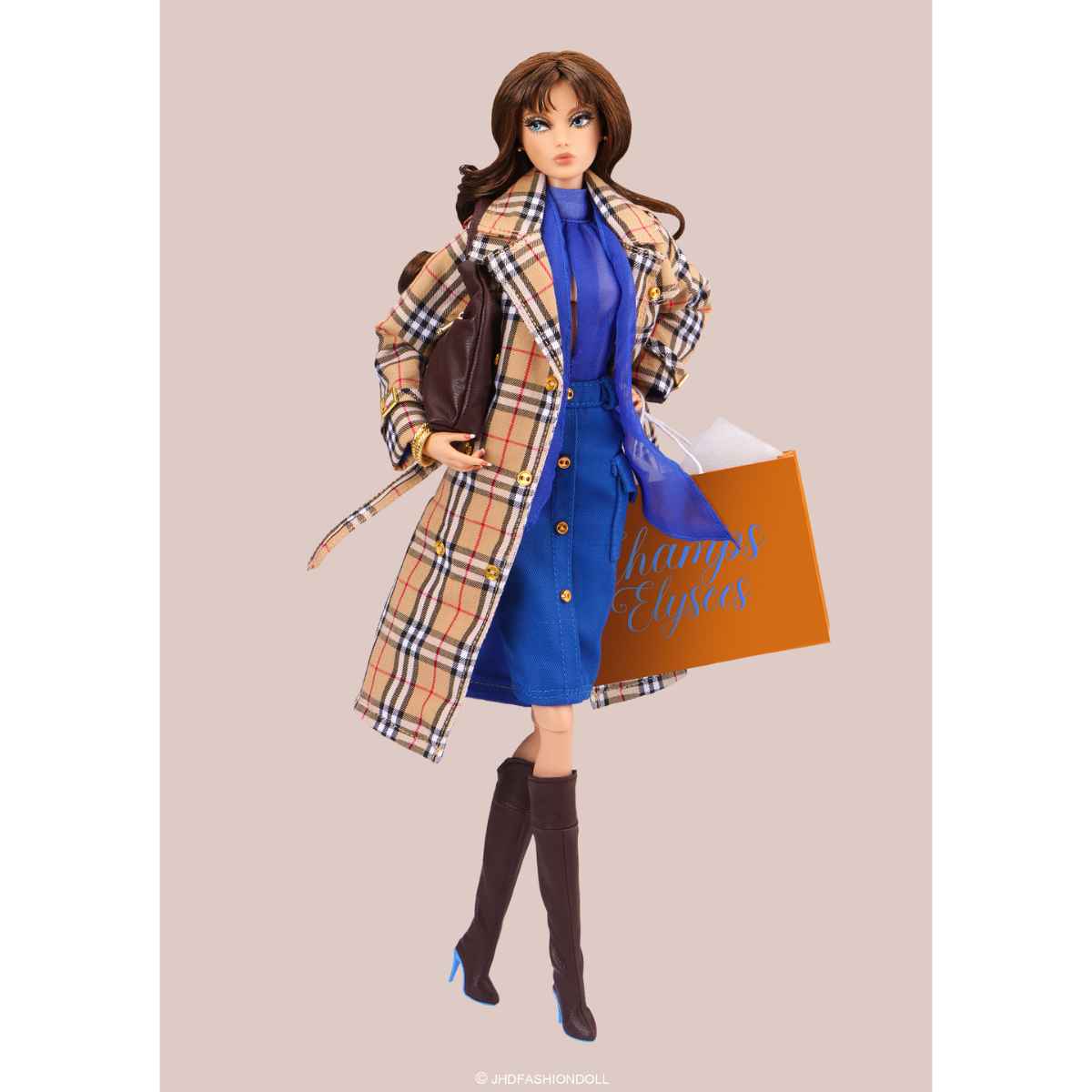 JHDFASHIONDOLL M2510 - Champs-Élysées 2 GLORIA - Limited Edition Parisian Fashion Doll