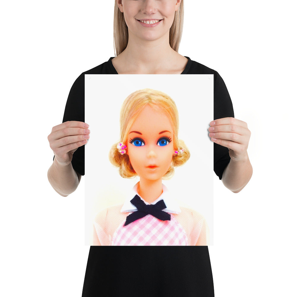 "1973 Quick Curl Barbie Portrait" Museum-Quality Collector's Poster - Simon's Collectibles Limited Edition (Original Photography)