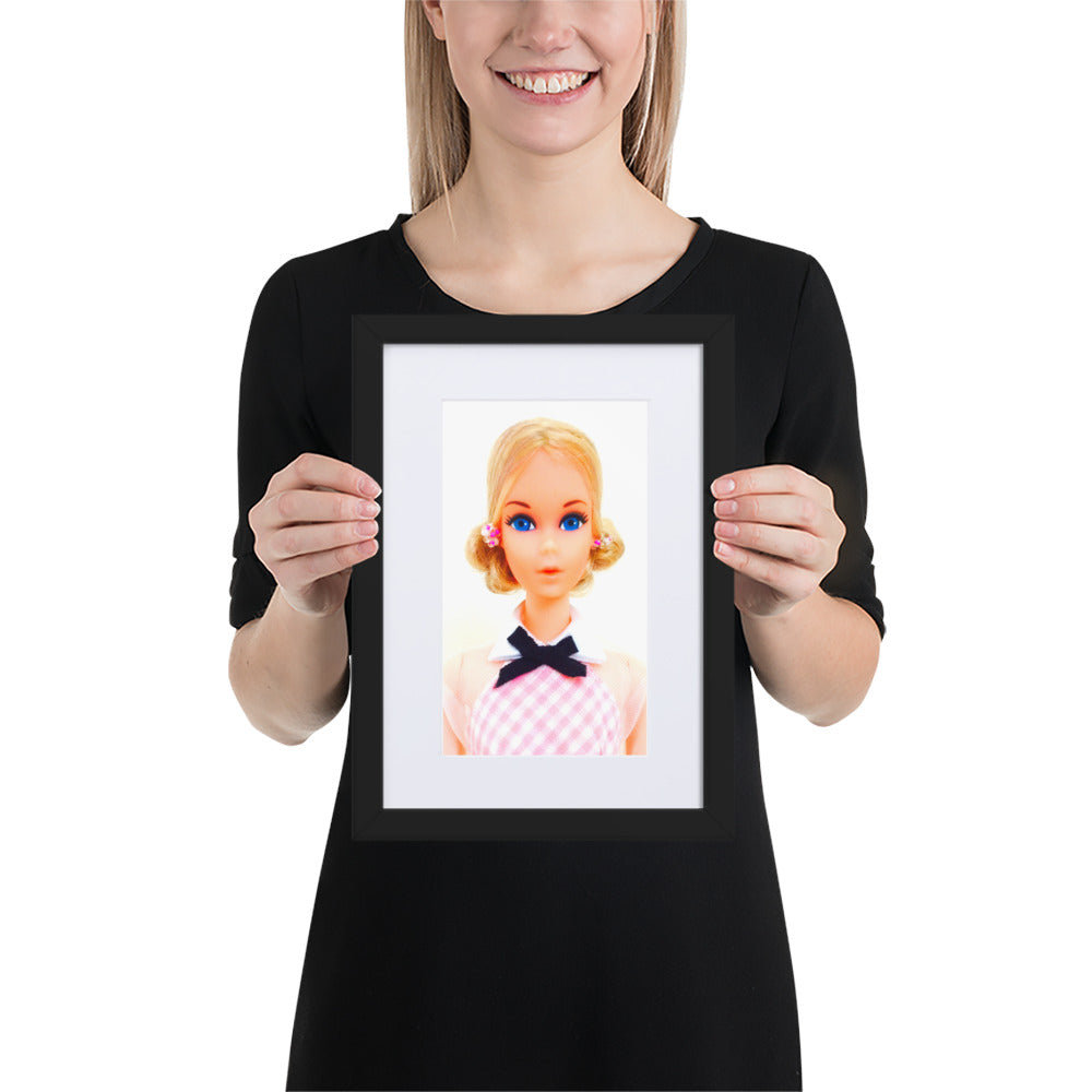 "1973 Quick Curl Barbie Portrait" Matted Museum-Quality Framed Print - Simon's Collectibles Limited Edition (Original Photography)