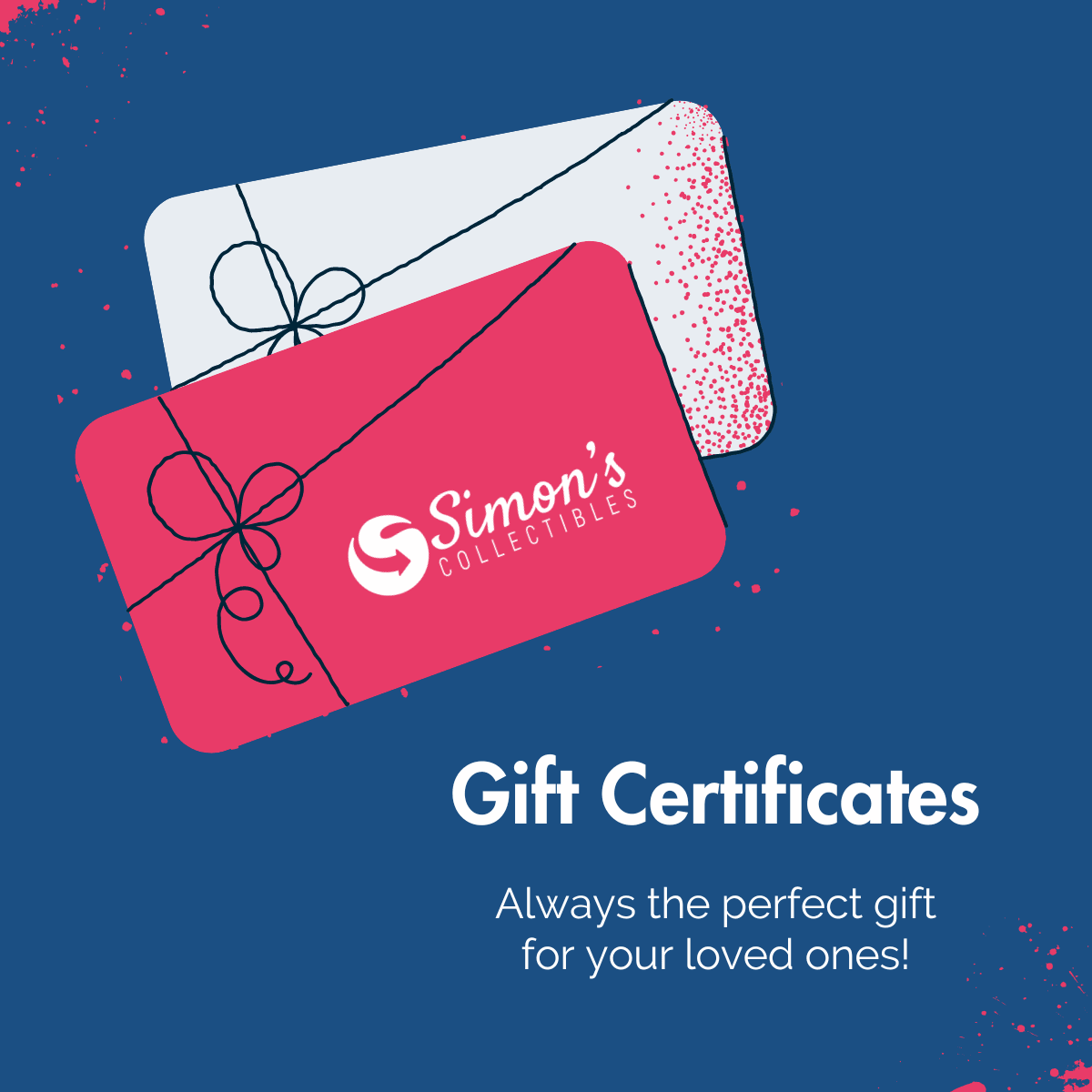 Simon's Collectibles Gift Certificates | Simon's Collectibles