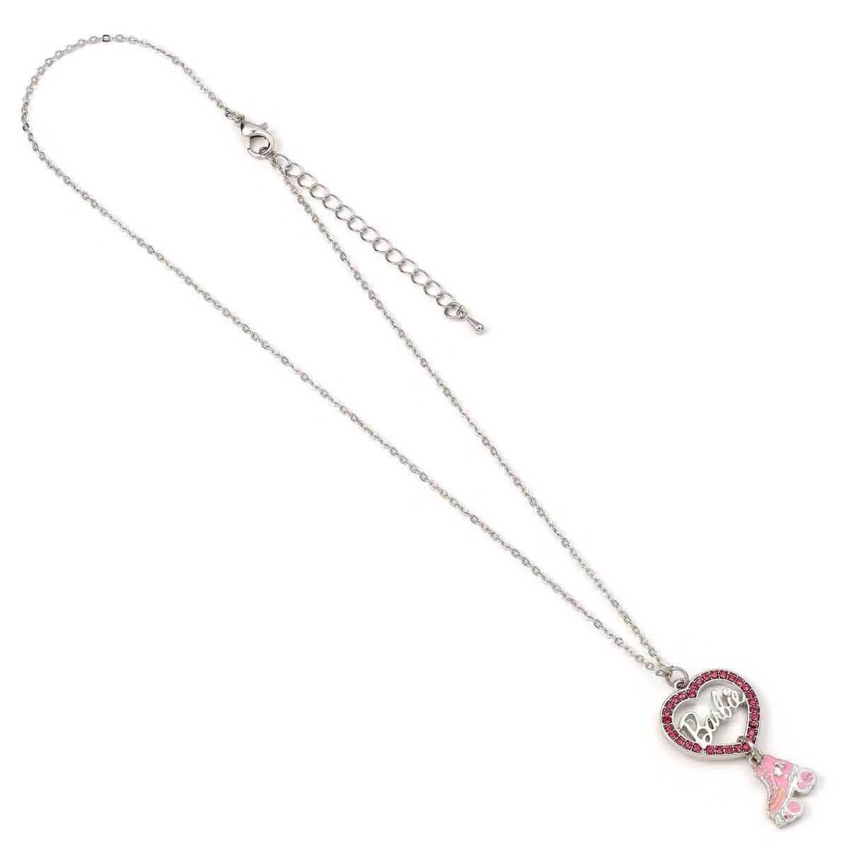 Barbie™️ Crystal Heart and Roller Skate Necklace - Barbie x Carat Shop - Simon's Collectibles