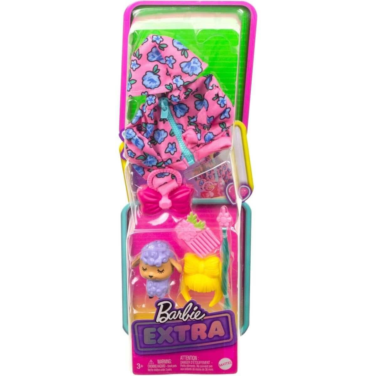 Barbie Extra Pet & Fashion Pack with Pet Lamb, Fashion Pieces & Accessories (Exclusive) - Simon's Collectibles