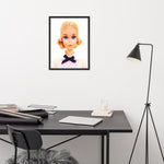 "1973 Quick Curl Barbie Portrait" Framed Museum - Quality Poster - Simon's Collectibles Limited Edition (Original Photography) - Simon's Collectibles