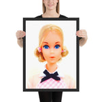 "1973 Quick Curl Barbie Portrait" Framed Museum - Quality Poster - Simon's Collectibles Limited Edition (Original Photography) - Simon's Collectibles