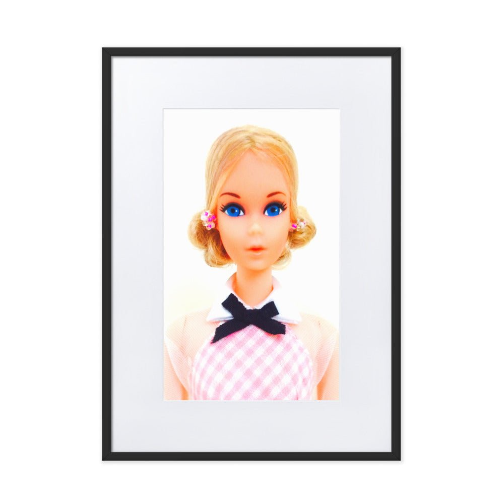 "1973 Quick Curl Barbie Portrait" Matted Museum - Quality Framed Print - Simon's Collectibles Limited Edition (Original Photography) - Simon's Collectibles