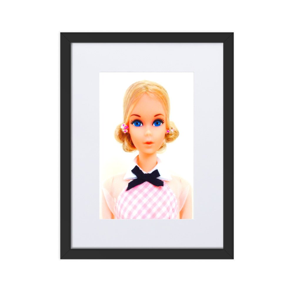 "1973 Quick Curl Barbie Portrait" Matted Museum - Quality Framed Print - Simon's Collectibles Limited Edition (Original Photography) - Simon's Collectibles