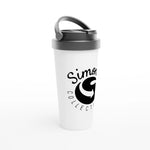 'Simon's Collectibles' White 15oz Stainless Steel Travel Mug | Simon's Collectibles