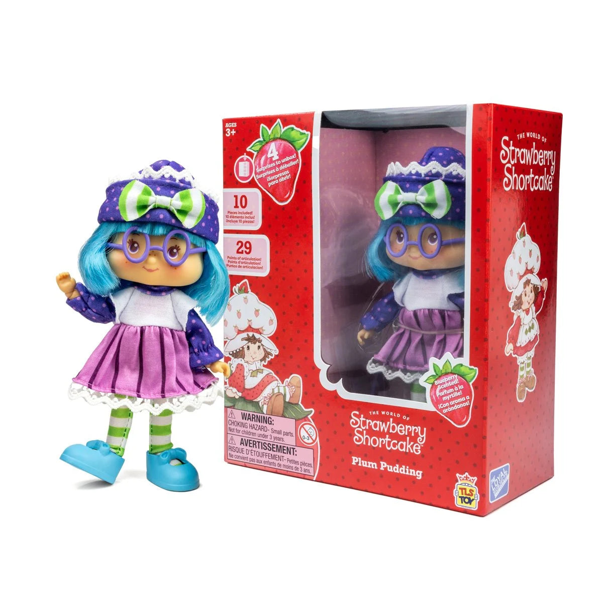 Strawberry Shortcake 5 1/2-Inch Plum Pudding Fashion Doll - SDCC 2024 Exclusive | Strawberry Shortcake