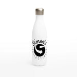 'Simon's Collectibles' White 17oz Stainless Steel Water Bottle | Simon's Collectibles