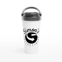 'Simon's Collectibles' White 15oz Stainless Steel Travel Mug | Simon's Collectibles