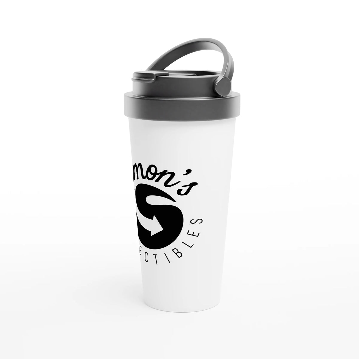 'Simon's Collectibles' White 15oz Stainless Steel Travel Mug | Simon's Collectibles