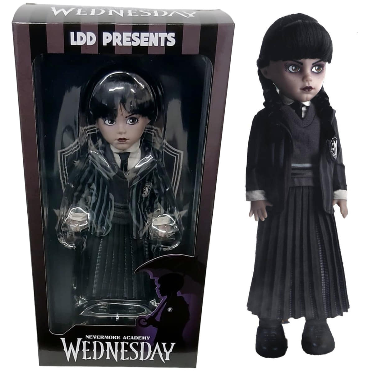 Living Dead Dolls Presents Wednesday Addams - Nevermore Academy Uniform | Official Netflix Series Collectible Doll