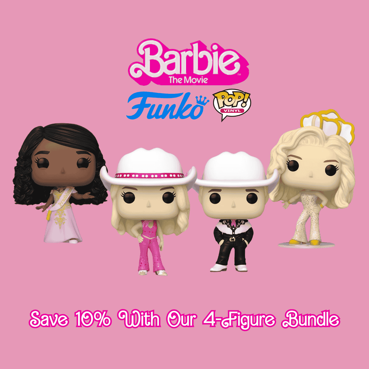 Barbie The Movie Funko Pop! BUNDLE - Set Of 4, Save 10%
