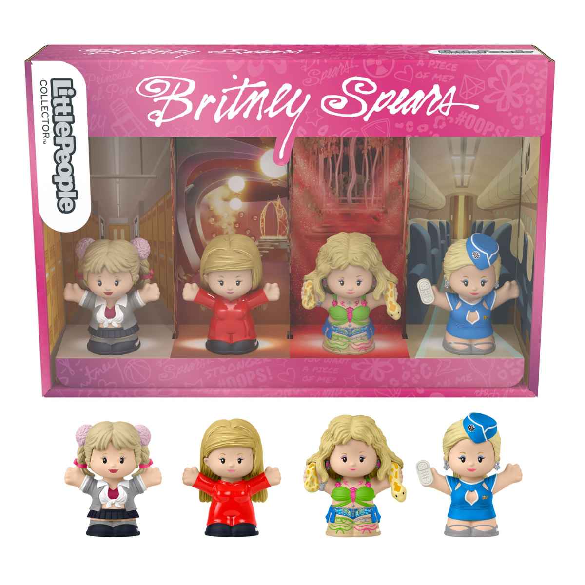 Britney Spears Fisher-Price Little People Collector Mini Figures 4-Pack