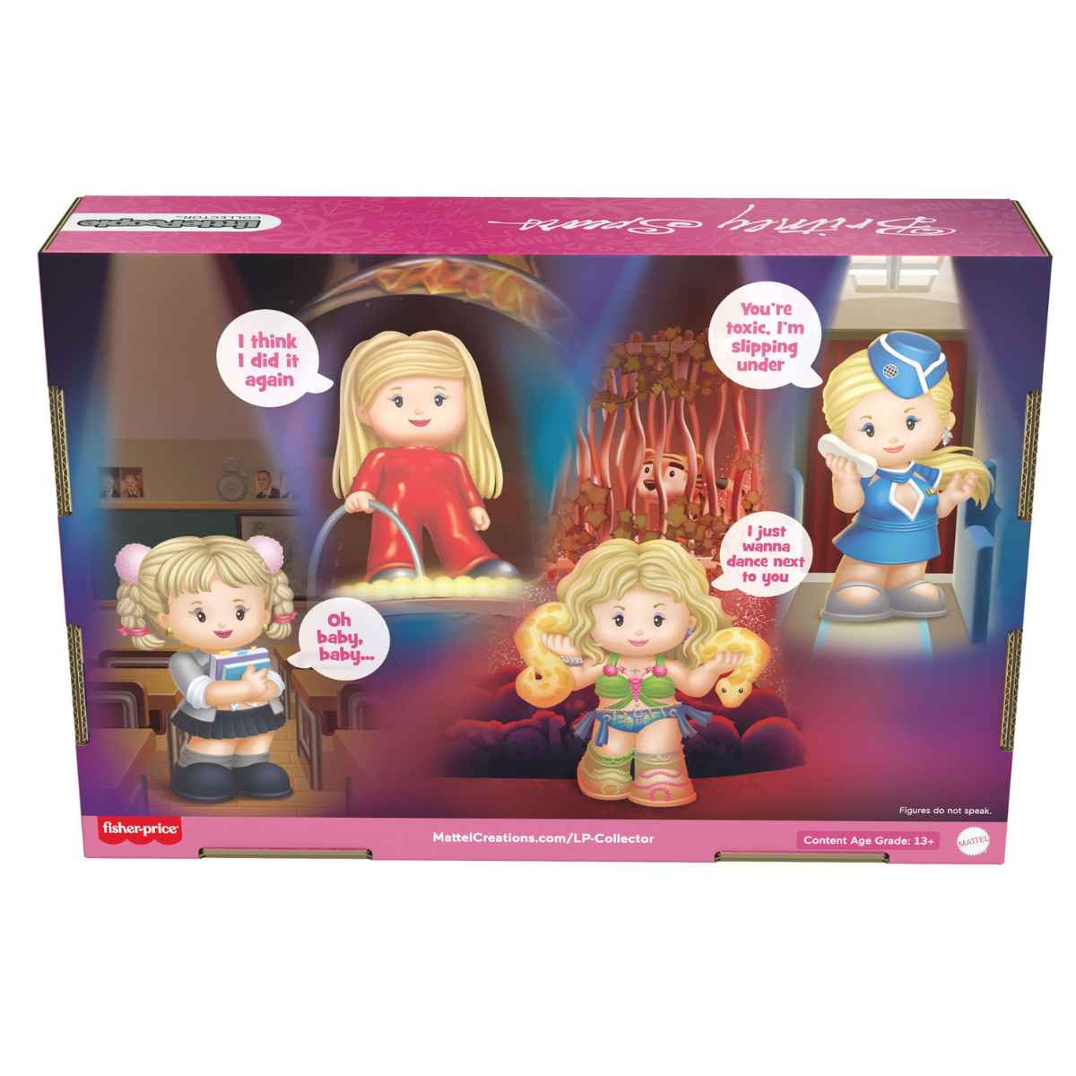 Britney Spears Fisher-Price Little People Collector Mini Figures 4-Pack