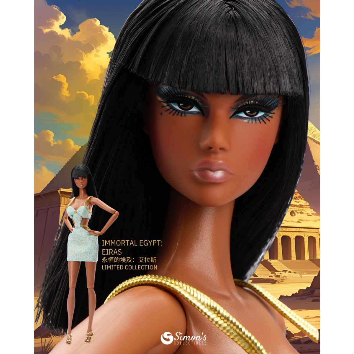 CLM2501 IMMORTAL EGYPT: EIRAS, 2025 JHDFASHIONDOLL Convention Exclusive