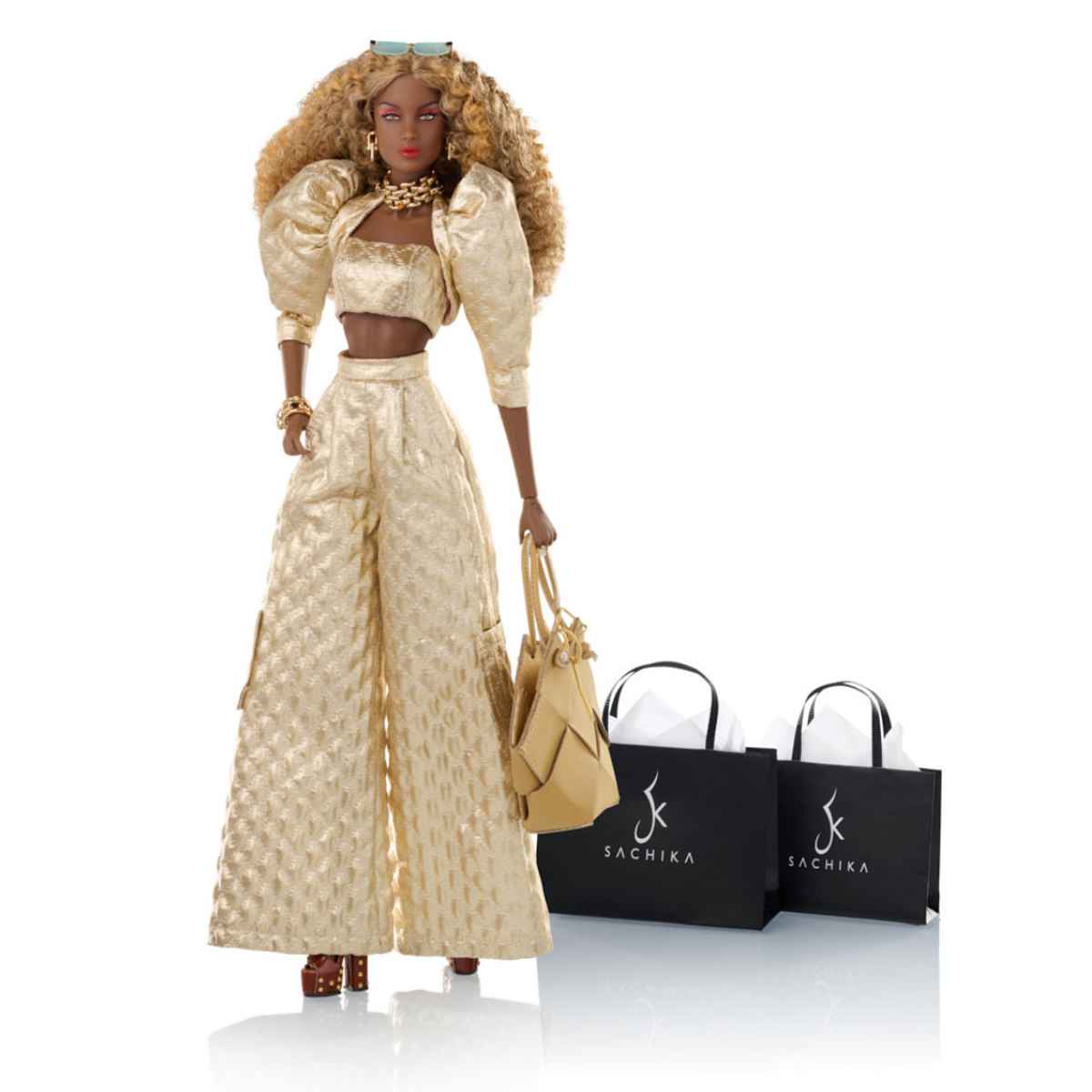 SACHIKA x Integrity Toys Golden Glam Queen Keeki Adaeze Dressed Doll Meteor