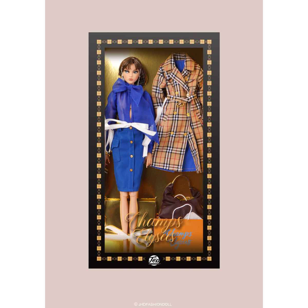 JHDFASHIONDOLL M2510 - Champs-Élysées 2 GLORIA - Limited Edition Parisian Fashion Doll Packaging