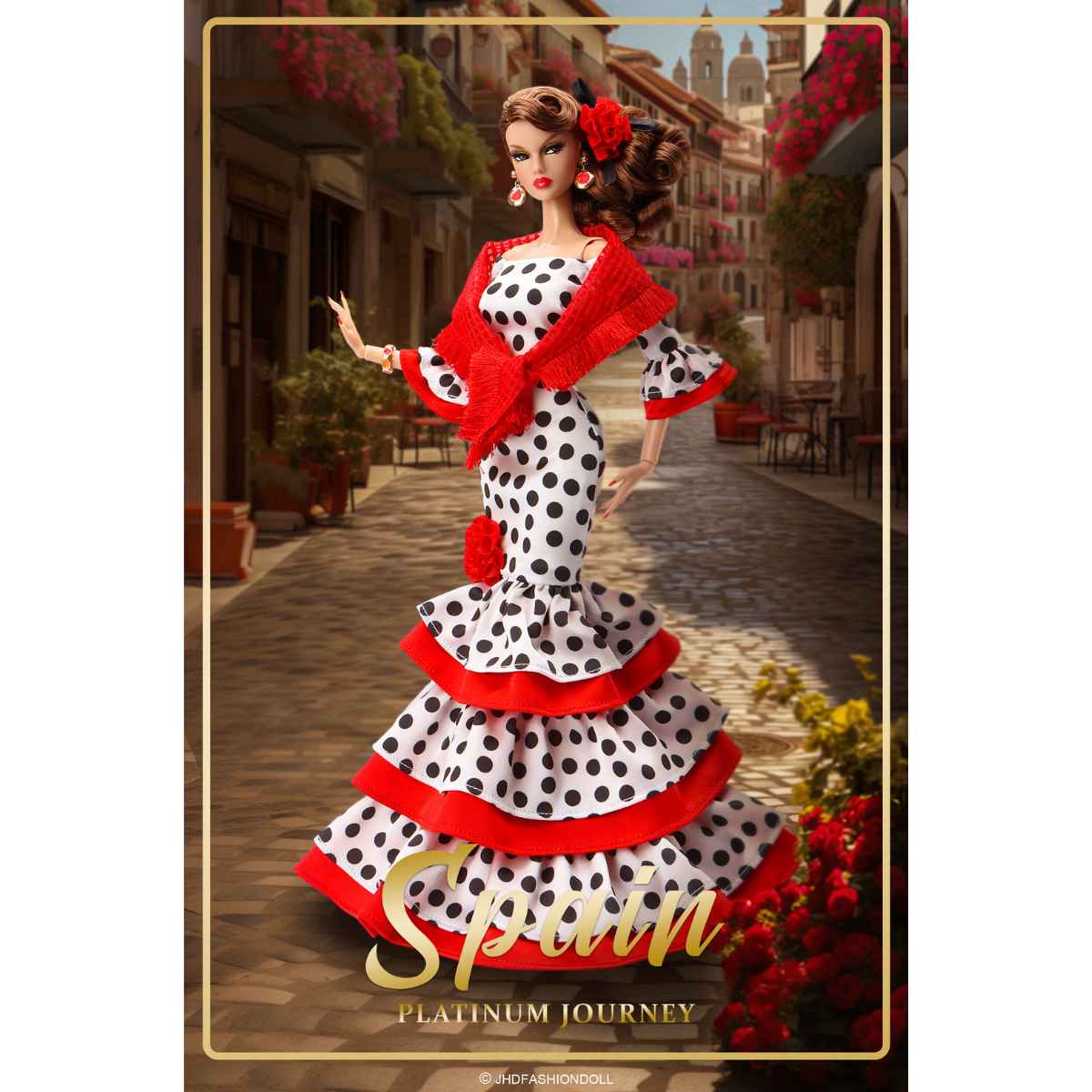 JHDFASHIONDOLL Platinum Journey: Spain - ANNAMAY in Barcelona Sunset (M2504) | Limited Edition 800pcs 🌟