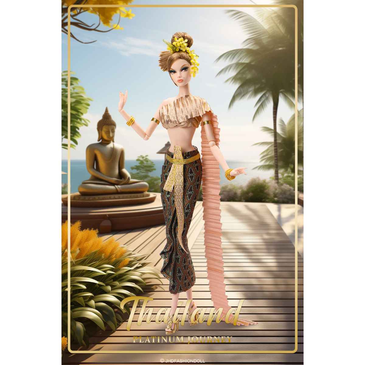 JHDFASHIONDOLL Platinum Journey: Thailand - GLORIA in Bangkok Dawn (M2505) | Limited Edition 800pcs 🌟