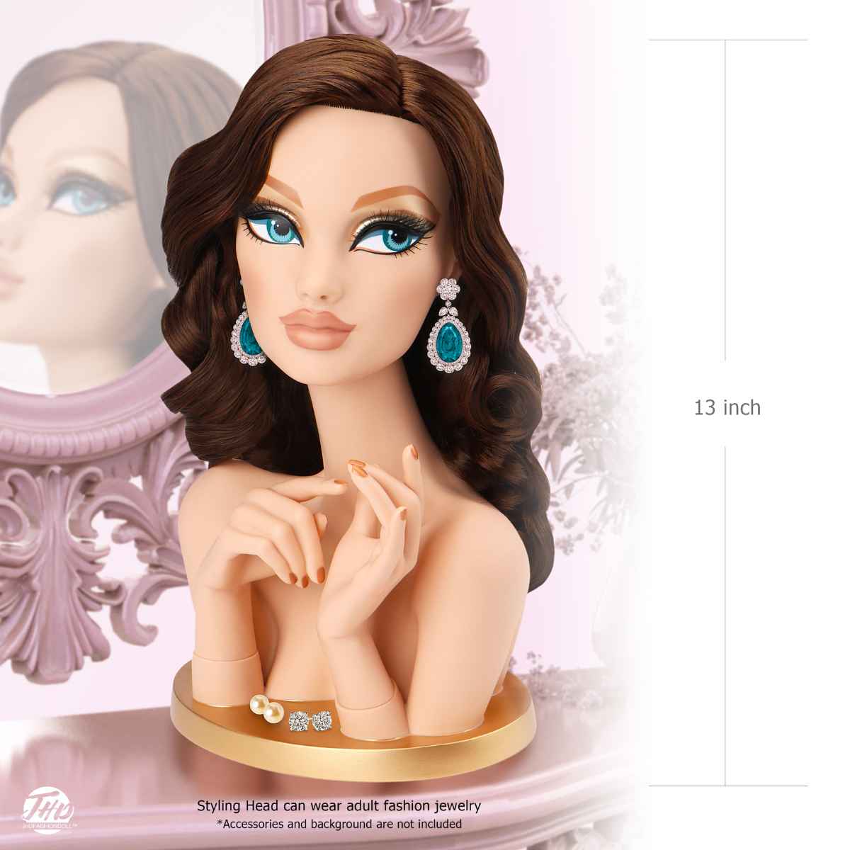 JHDFASHIONDOLL™ VALLEY OF THE DOLLS Styling Head Basic Model: PALM BEAUTY