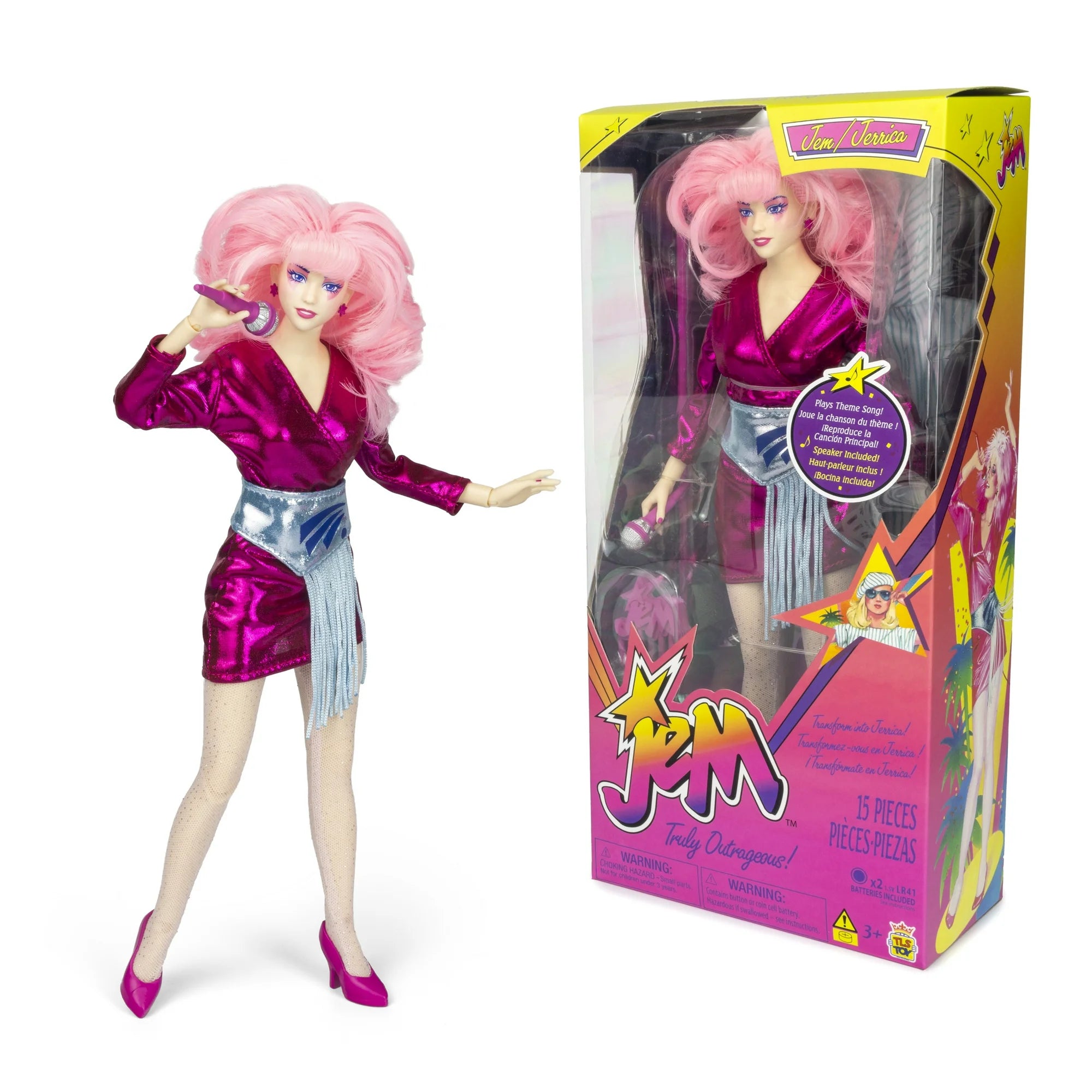Jem & The Holograms Jem Classic 12" Fashion Doll - The Loyal Subjects