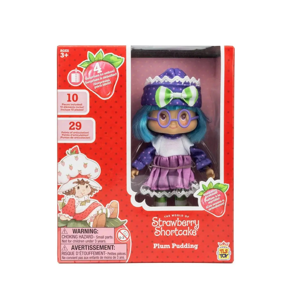 Strawberry Shortcake 5 1/2-Inch Plum Pudding Fashion Doll - SDCC 2024 Exclusive | Strawberry Shortcake