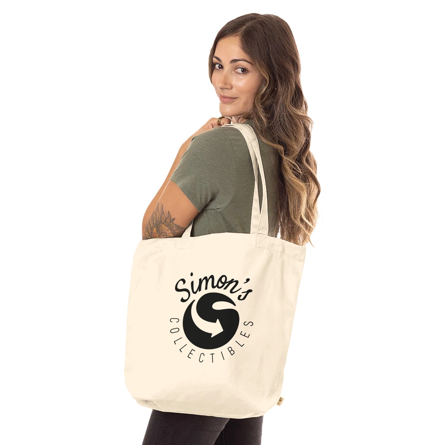 'Simon's Collectibles' Logo Exclusive Organic Tote Bag | Simon's Collectibles