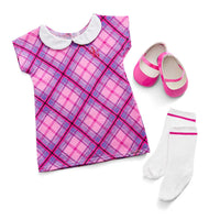 Thumbnail for American Girl Truly Me Pretty Plaid Outfit for 18-inch Dolls - Simon's Collectibles