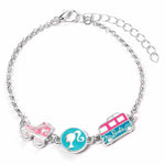 Barbie™️ Charm Bracelet with three classic Charms - Silhouette, Roller Skates and Campervan - Barbie x Carat Shop | Barbie x Carat Shop