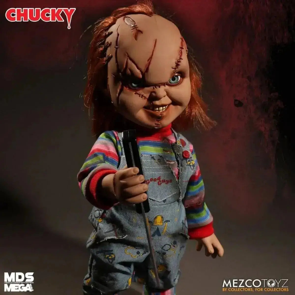 Child's Play Chucky Talking Mega-Scale (Scared Face) 15-Inch Doll | Living Dead Dolls