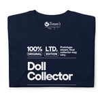 'Doll Collector' Product Label Design Short - Sleeve Unisex T-Shirt - Simon's Collectibles