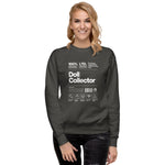 'Doll Collector' Product Label Design Unisex Premium Sweatshirt for Adult Collectors - Simon's Collectibles
