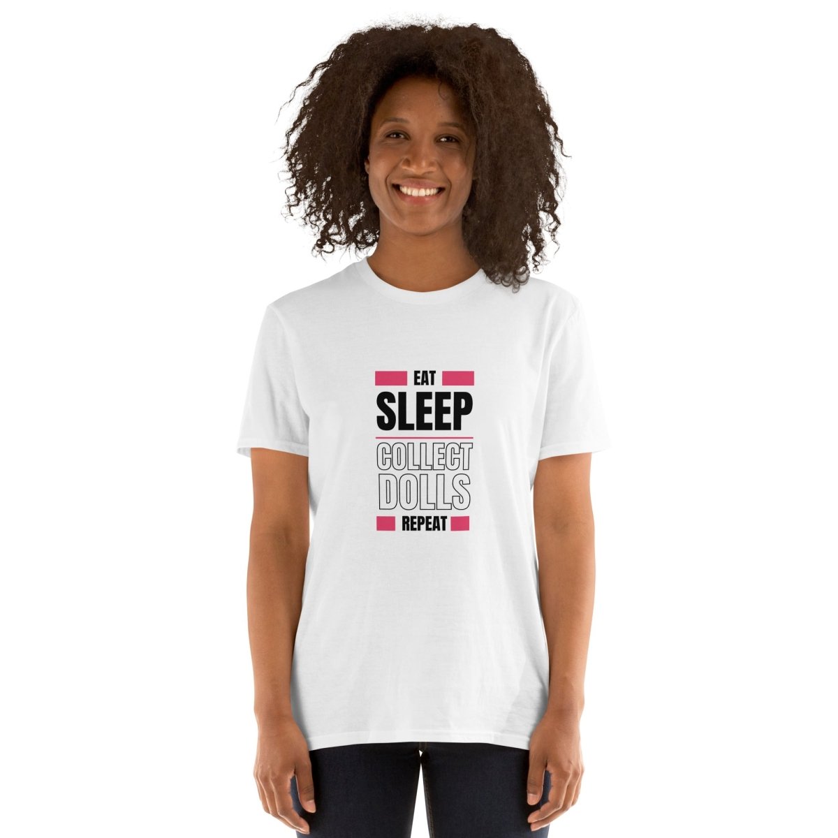 'Eat Sleep Collect Dolls Repeat' Collector's Short - Sleeve Unisex T-Shirt - Simon's Collectibles
