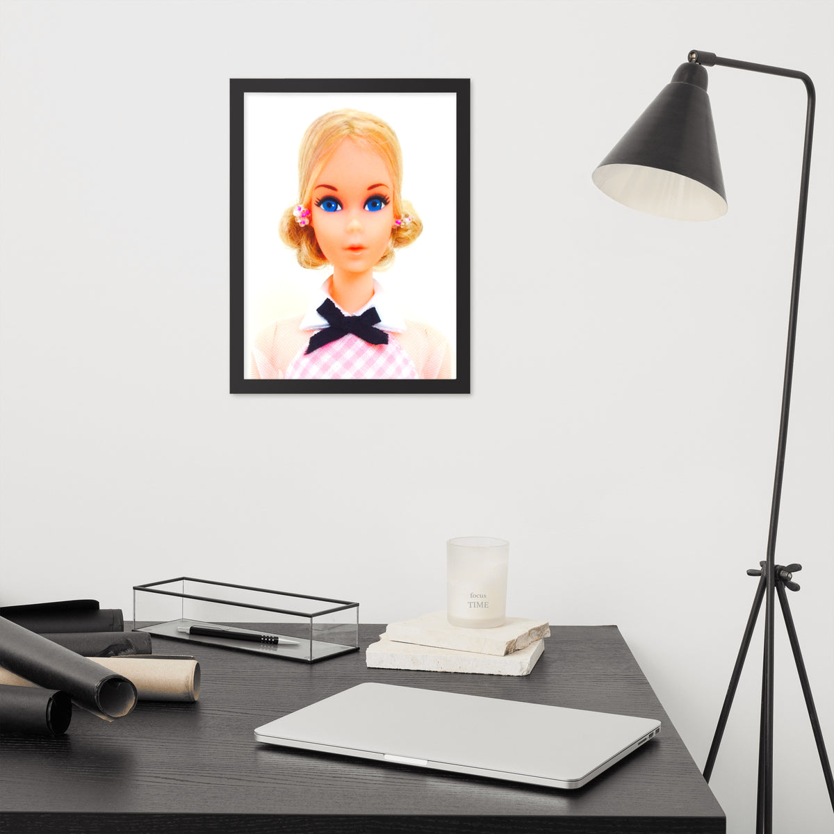 "1973 Quick Curl Barbie Portrait" Framed Museum-Quality Print - Simon's Collectibles Limited Edition (Original Photography)