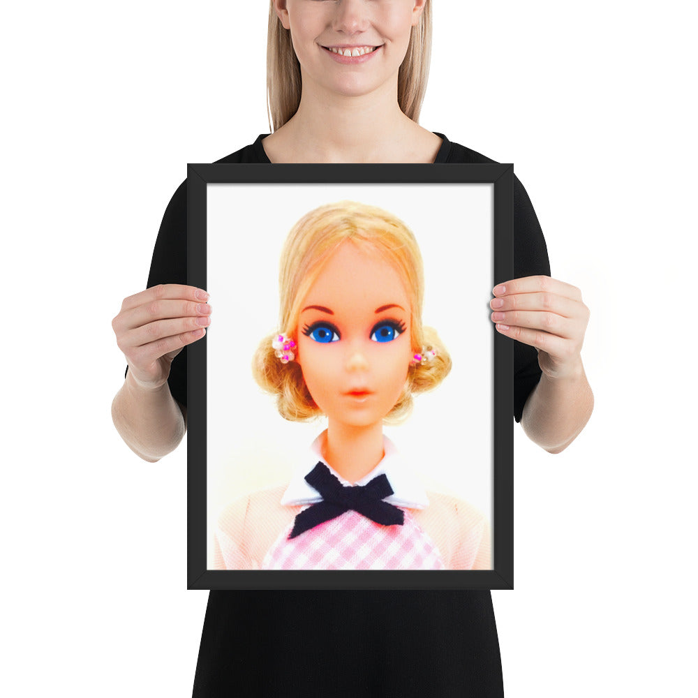 "1973 Quick Curl Barbie Portrait" Framed Museum-Quality Print - Simon's Collectibles Limited Edition (Original Photography)