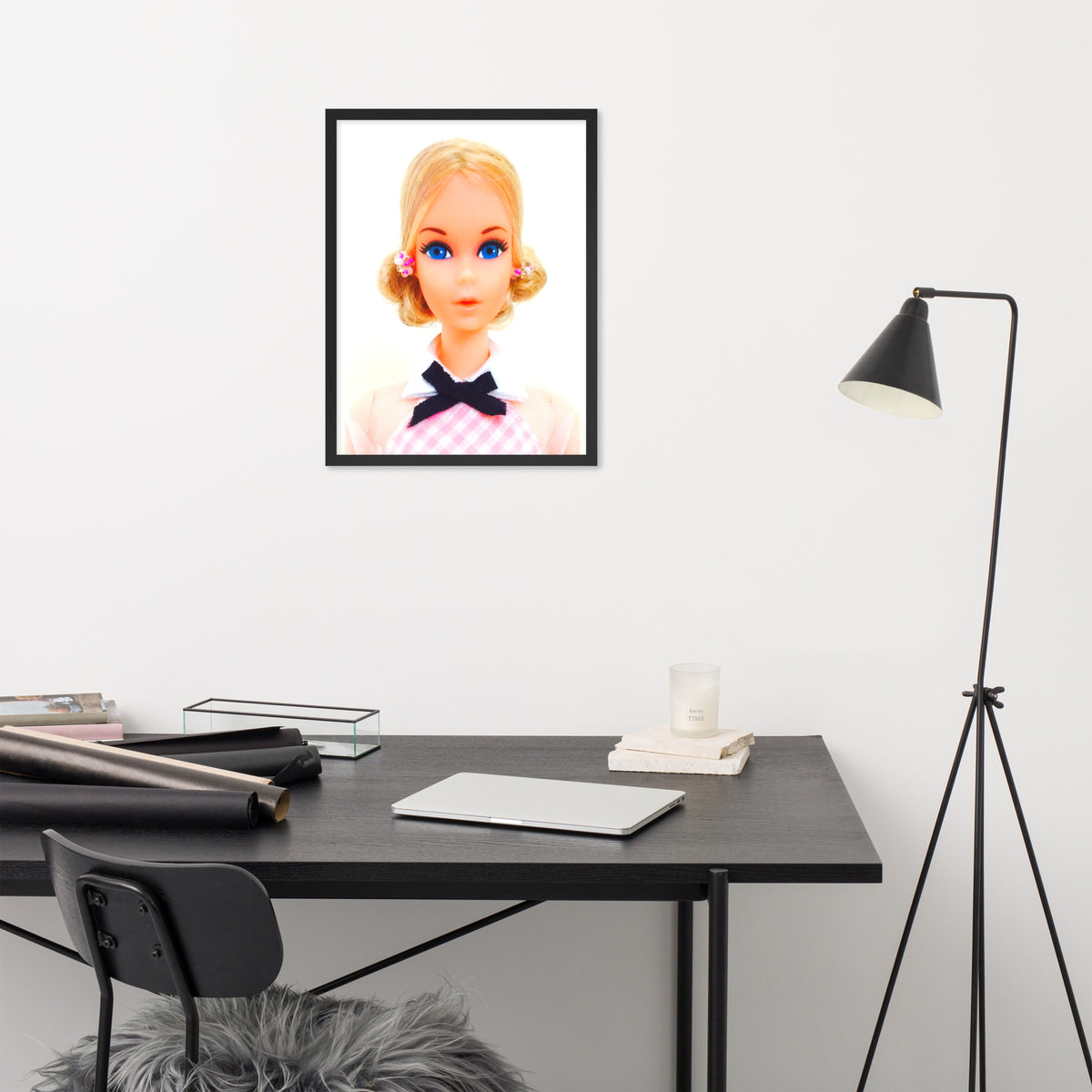 "1973 Quick Curl Barbie Portrait" Framed Museum-Quality Print - Simon's Collectibles Limited Edition (Original Photography)