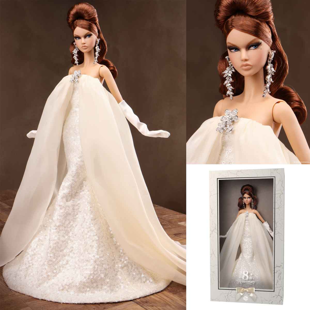 JHDFASHIONDOLL JHDFASHIONDOLL 8th Anniversary: White Gala ANNAMAY - Simon's Collectibles, UK