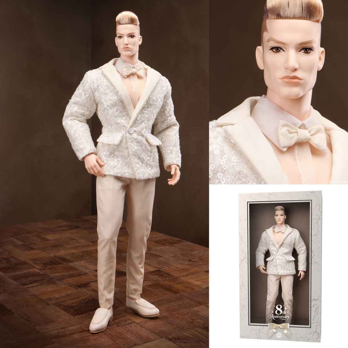 JHDFASHIONDOLL JHDFASHIONDOLL 8th Anniversary: White Gala Collection - Complete Set - Simon's Collectibles, UK