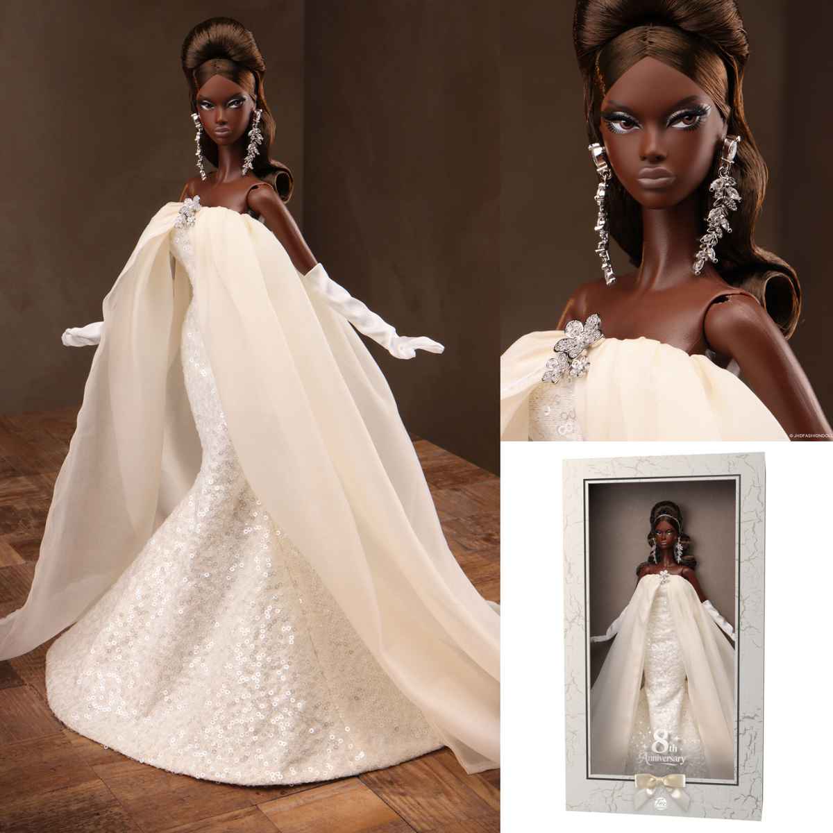 JHDFASHIONDOLL JHDFASHIONDOLL 8th Anniversary: White Gala Collection - Complete Set - Simon's Collectibles, UK