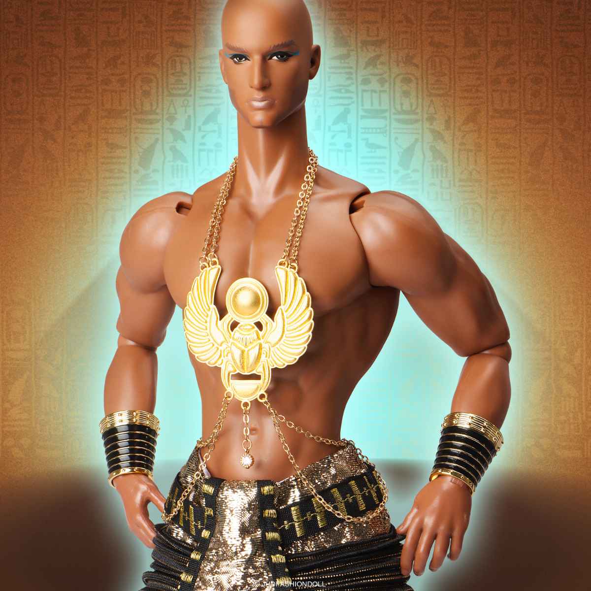 JHDFASHIONDOLL™ Moment of Fantasy: Immortal Egypt High Priest ADONIS Doll (M2503) - Simon's Collectibles