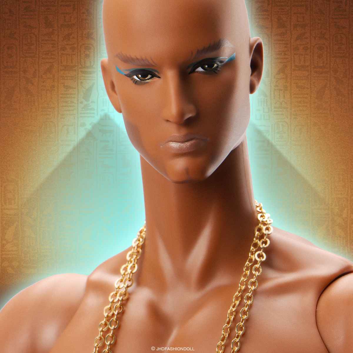 JHDFASHIONDOLL™ Moment of Fantasy: Immortal Egypt High Priest ADONIS Doll (M2503) - Simon's Collectibles