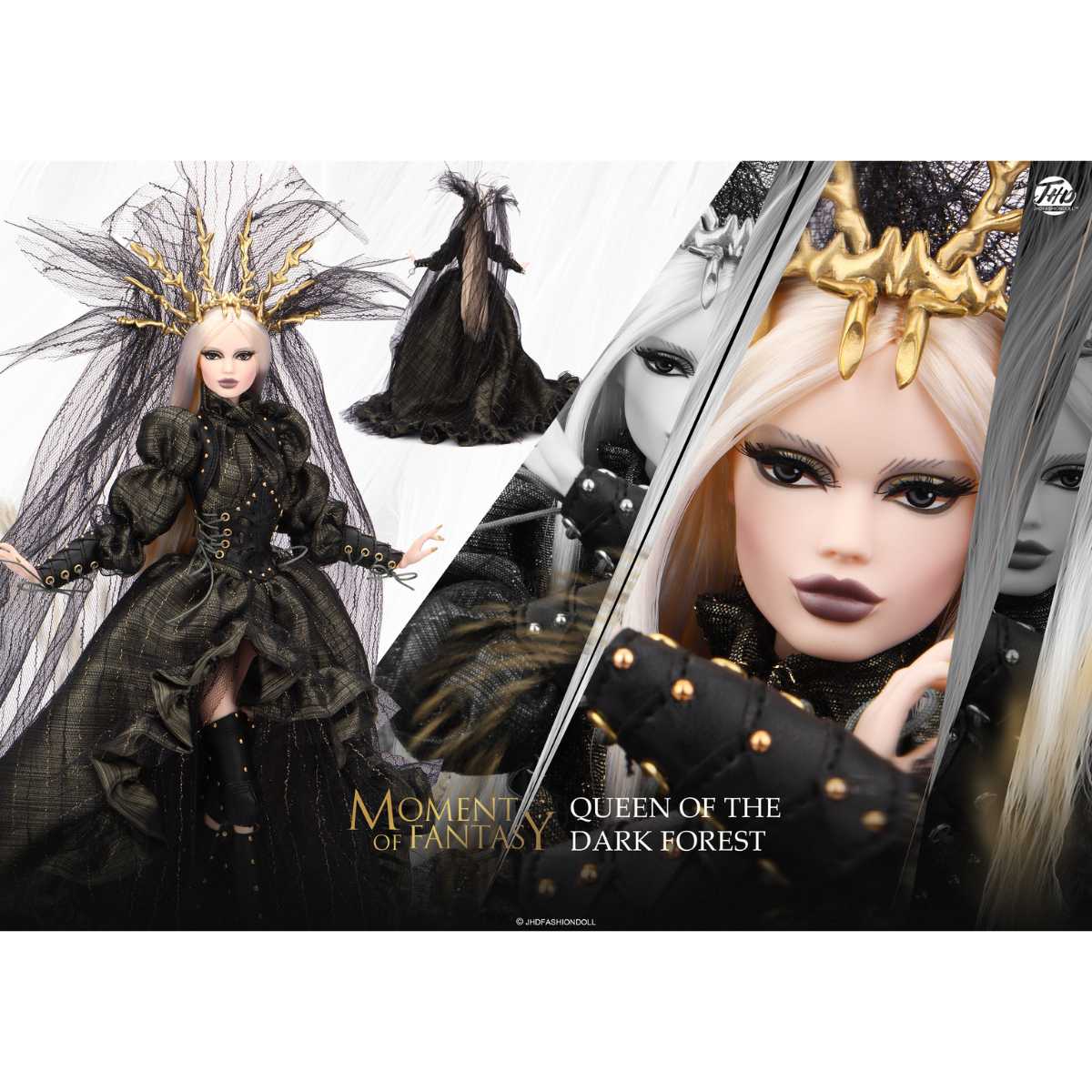 JHDFASHIONDOLL™ Moment Of Fantasy: QUEEN OF THE DARK FOREST Doll - Simon's Collectibles