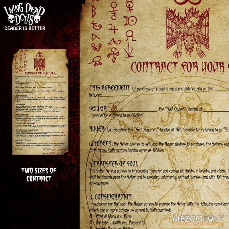 Living Dead Dolls Living Dead Dolls Lou Sapphire – Limited Exclusive by Mezco - Simon's Collectibles, UK