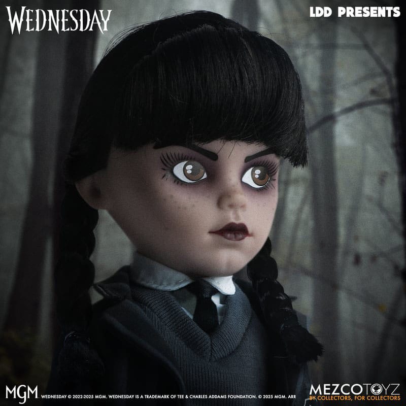 Living Dead Dolls Living Dead Dolls Presents Wednesday Addams - Nevermore Academy Uniform | Official Netflix Series Collectible Doll - Simon's Collectibles, UK