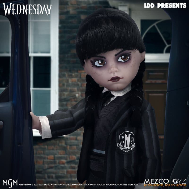 Living Dead Dolls Living Dead Dolls Presents Wednesday Addams - Nevermore Academy Uniform | Official Netflix Series Collectible Doll - Simon's Collectibles, UK