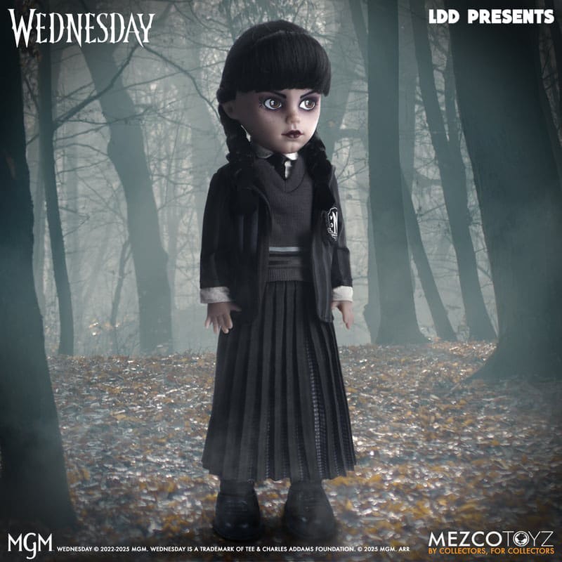Living Dead Dolls Living Dead Dolls Presents Wednesday Addams - Nevermore Academy Uniform | Official Netflix Series Collectible Doll - Simon's Collectibles, UK